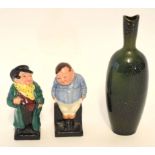 Group of Royal Doulton wares comprising two Dickens figures, Tony Weller and Fat Boy and a Royal