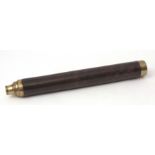 Mid-19th century brass single draw telescope, King & Son - Bristol "Day or Night", of typical