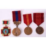 Mixed Lot: three various Czech Republic medals, together with a Chernobyl medallion, various dates