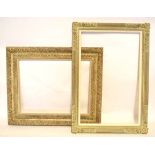 Two 20th century picture frames, 48 x 74cm and 47 x 61cm (2)