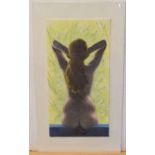 Krys Leach, monogrammed oil on board, "Summer Silhouette", 36 x 18cm, unframed