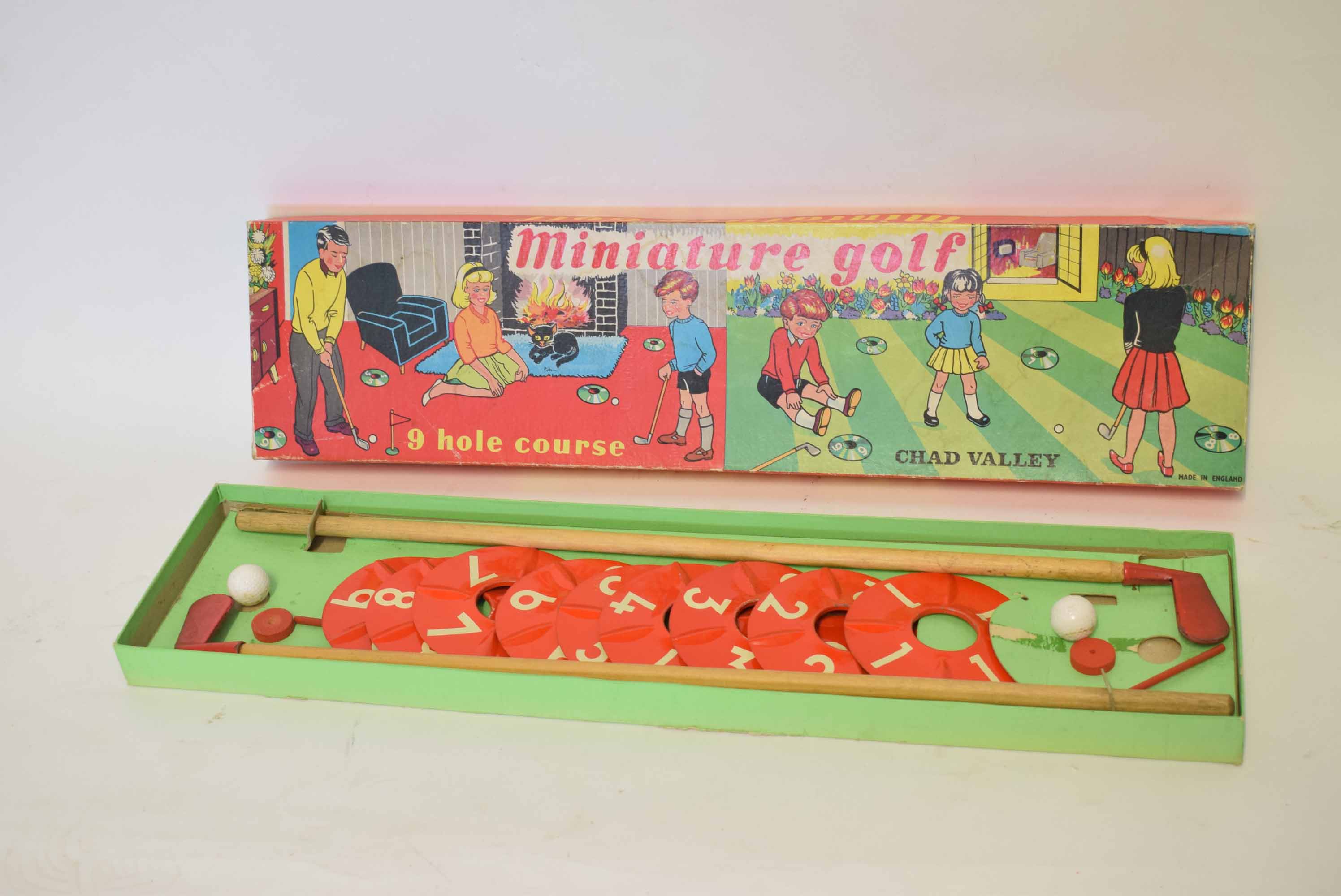 Boxed Chad Valley miniature golf set complete with two putters - Image 2 of 2