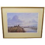 Colin W Burns, signed in pencil to margin, limited edition (124/475) coloured print, Norfolk Broads,