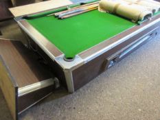 PUB STYLE POOL TABLE WITH SLATE TOP