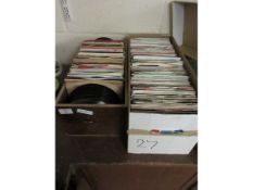 TWO BOXES OF MIXED VINYL SINGLES