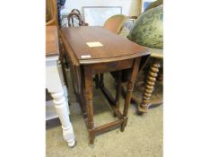 OAK FRAMED DROP LEAF GATE LEG TABLE