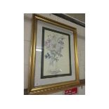 GILT FRAMED PICTURE OF FLOWERS