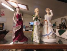 TWO ROYAL DOULTON FIGURES TO INCLUDE VENETA HN2722 TOGETHER WITH THE NURSERY RHYMES COLLECTION