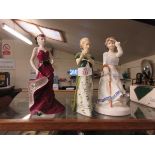 TWO ROYAL DOULTON FIGURES TO INCLUDE VENETA HN2722 TOGETHER WITH THE NURSERY RHYMES COLLECTION