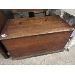 19TH CENTURY PINE LIFT UP TOP STORAGE TRUNK