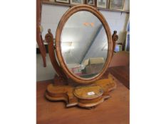 VICTORIAN MAHOGANY DRESSING TABLE MIRROR