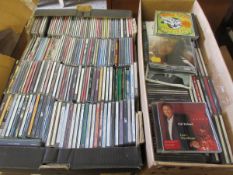 TWO BOXES OF MIXED CDS