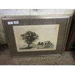 TWO SILVER FRAMED AND SIGNED ETCHINGS