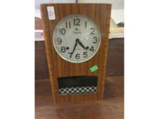 WALNUT CASED RHYTHM WALL CLOCK