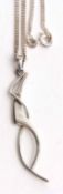 Kit Heath sterling silver entwined twist necklace
