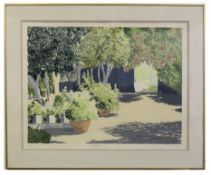 •AR Christopher Penny (1945-2001), "Courtyard", lithograph, signed, numbered 3/200 and inscribed