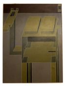 •AR Ron I Sims (1944-2014), Abstract composition, oil on canvas, signed and dated 2001 verso, 122