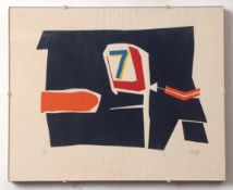 •AR Froste (20th century), Abstract composition, coloured print, signed and numbered 9/15 in