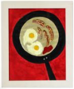•AR Dinsdale Landen (1932-2003), "Memory of a British Breakfast", mixed media, 48 x 38cm