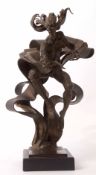 Sean Rice (1931-1997), "Witch 2", bronze sculpture, 34cm high