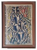 After Fernand Leger, "Fernand Leger Moderna Museet", coloured poster, 100 x 68cm