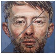•AR Zinsky (contemporary), "Thom Yorke - just because you feel it doesn't mean it's true", oil on