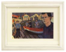 •AR Derek Inwood (1925-2012), "Sheringham Slipway", oil on board, 34 x 55cm