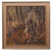 •AR Agnes Allen (20th century) Woodland scene, oil on board, inscribed verso 58 x 58cms