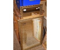 TWO REPRODUCTION GILT FRAMED MIRRORS