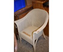 CREAM LLOYD LOOM ARMCHAIR