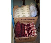 TWO BOXES OF MIXED CUSHIONS