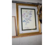 GILT FRAMED PICTURE OF FLOWERS