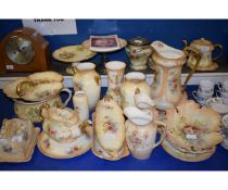 LARGE QUANTITY OF CROWN DEVON WARES TO INCLUDE JUGS, HORS D'OEUVRES DISH, POTS, VASES ETC