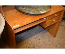 PINE FRAMED DESK WITH TWO DRAWERS WITH PULL OUT SLIDE