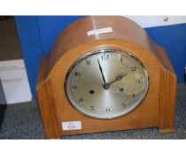 OAK FRAMED ENFIELD MANTEL CLOCK