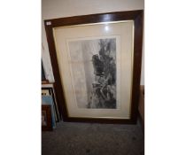 TWO OAK FAMED PRINTS OF HIGHLAND CATTLE