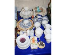 QUANTITY OF WOODS CUPS, SAUCERS ETC