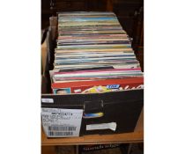 BOX CONTAINING MIXED VINYL RECORDS