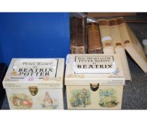 TWO BEATRIX POTTER PETER RABBIT CHILDREN'S BOOKS TOGETHER WITH VOLUMES OF WINSTON CHURCHILL ETC