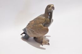 Royal Copenhagen (Bing & Grondhal) model of an eagle, factory mark to base with B&G in blue and