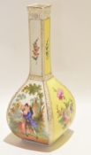 Dresden vase decorated in Meissen style, 32cm high