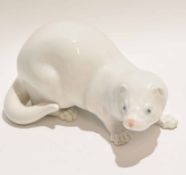 Large Royal Copenhagen model of a mongoose, 19cm long