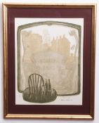 Robert Barnes, signed in pencil to margin, two limited edition coloured prints, "Pub Window" (2/
