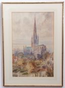 A Storie, signed watercolour, inscribed Norwich, 46 x 30cm