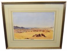 Edmund James De Laune, signed pair of watercolours, "Medique 1874 Nubia", 24 x 34cm (2)