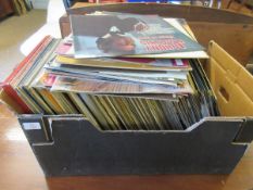 BOX OF MIXED VINYL RECORDS
