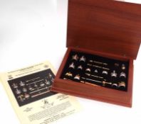 Second half of 20th century cased "miniature Crown Jewel collection, made by Crown & Regalia Ltd -