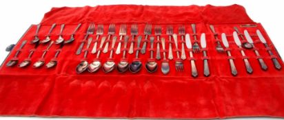 Mixed Lot: comprising a modern part service of flatware and cutlery, 1847 Rogers Bros for six, and