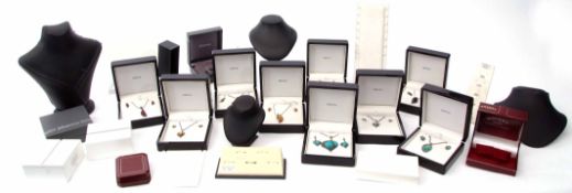 Large quantity of jewellery display boxes (void)