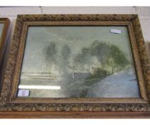 GILT FRAMED WOODLAND PRINT